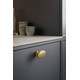 T-knop BARON T l60 zamak geborsteld goud